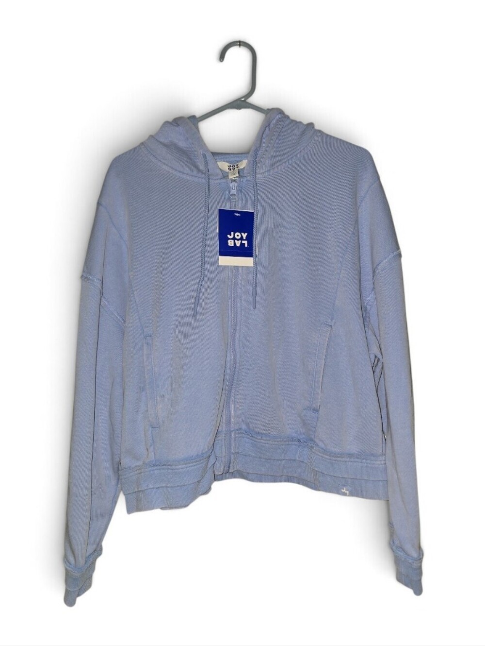 JoyLab Pastel Blue Full-Zip Hoodie, Cropped, Multi Sizes, NWT!!!